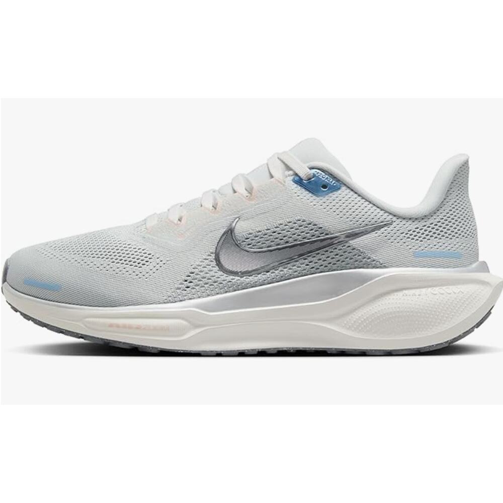 Nike Women's Pegasus 41 Photon Dust/Metallic Pewter/Sail/Echo Pink 8 Medium